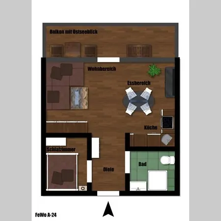 Appartement Meerblick *