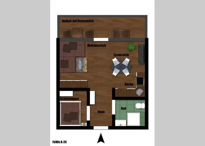 Apartment Meerblick *